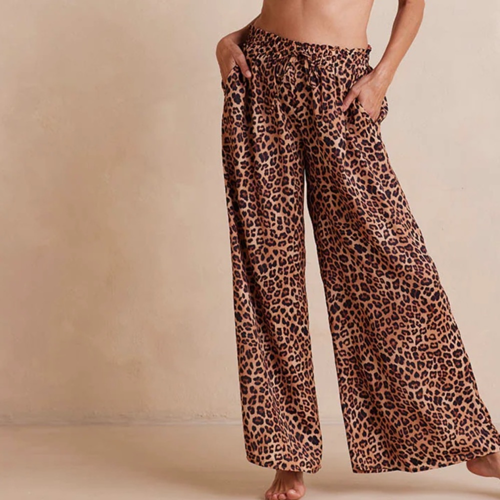 Summersalt Leopard Pants w/ties
